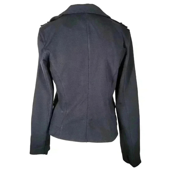Marc NY Andrew Marc Knit Moto Navy Jacket Size Medium - Picture 8 of 12